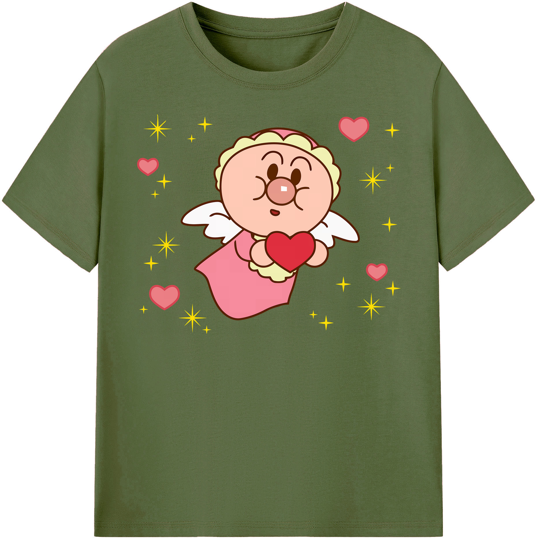 （画像用） アンパンマン Anpanman 綿100％半袖Tシャツ（フロントプリント）